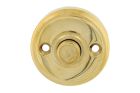 Bouton de sonnette laiton poli Ø40mm
