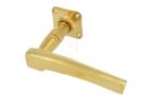 1/2 ensemble de poignée de porte Droit laiton poli (1895)