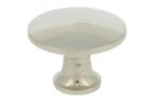 Bouton laiton nickelé medium Ø 27mm H22mm