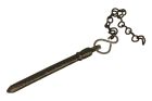 Goupille fenêtre coulissante en fonte noire 100mm Ø 7mm