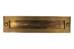 Boîte aux lettres laiton patiné des années 30