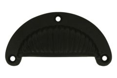 Poignée coquille noire 95x50 mm