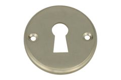 Rosace à clé Ø 50 mm en nickel satiné