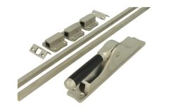 Crémone à levier en applique nickel satiné (1918)