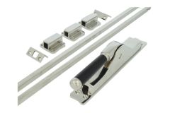 Crémone à levier en applique laiton nickelé (1918)