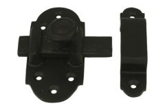 Targette de porte en fonte noire