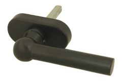 Poignée en fonte noire "chemin de fer"