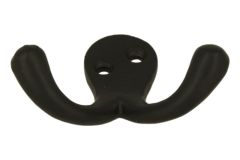 Double crochet porte-manteaux en fonte