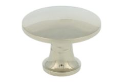 Bouton laiton nickelé petit Ø 23mm H16mm