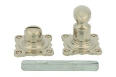 Bouton de condamnation (1890) laiton nickelé