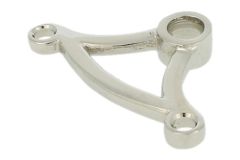 Battant laiton nickelé pour tirette Cloche & Sonnette